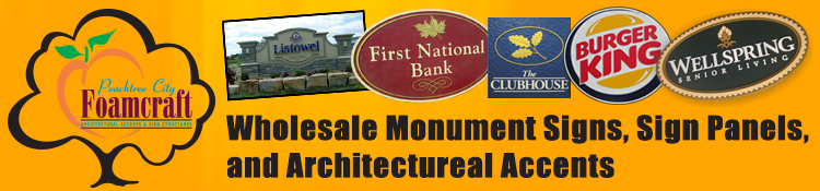 Peachtree City Foamcraft Monument Signs