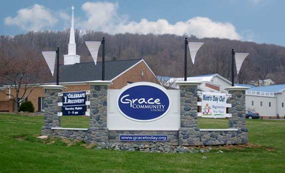 3 Sided Monument Sign