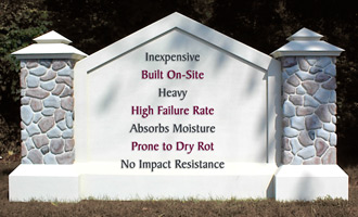 EIFS (aka Dryvit) signage