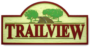 Trail View Foam Sign Panel