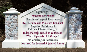 Poly Armor Polymer signage