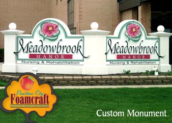 Peachtree City Foamcraft Signs Custom Gallery Monument Sign