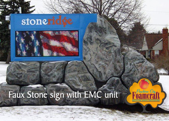 Peachtree City Foamcraft Custom Monument Project Gallery - Illuminated Monument