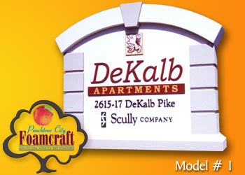 Peachtree City Foamcraft Signs Standard Model #1
