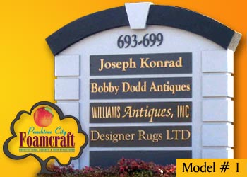 Peachtree City Foamcraft Signs Standard Model #1