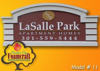 Peachtree City Foamcraft Signs Standard Model #11