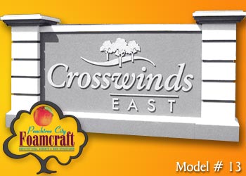 Peachtree City Foamcraft Signs Standard Model #13