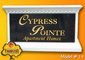 Peachtree City Foamcraft Signs Standard Model #14