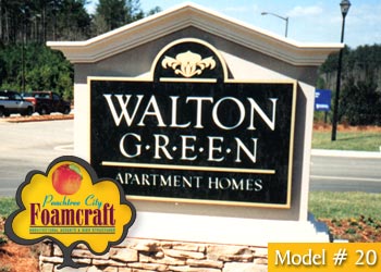 Peachtree City Foamcraft Signs Standard Model #20