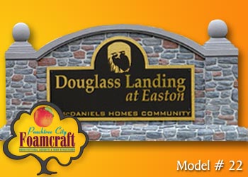 Peachtree City Foamcraft Signs Standard Model #22