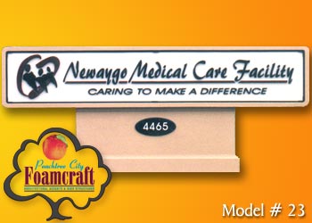 Peachtree City Foamcraft Signs Standard Model #23