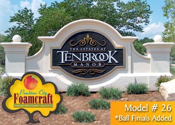 Peachtree City Foamcraft Signs Standard Model #26