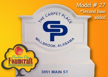 Peachtree City Foamcraft Signs Standard Model #27