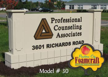 Peachtree City Foamcraft Signs Standard Model #30