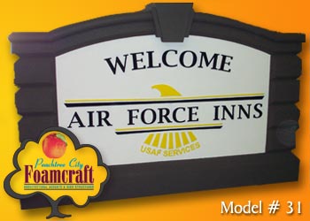 Peachtree City Foamcraft Signs Standard Model #31