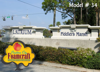 Peachtree City Foamcraft Signs Standard Model #34