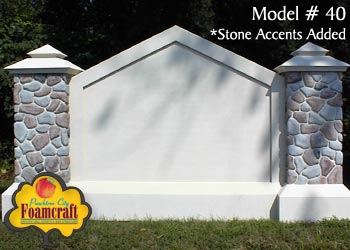 Peachtree City Foamcraft Signs Standard Model #40