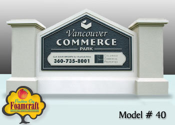 Peachtree City Foamcraft Signs Standard Model #40