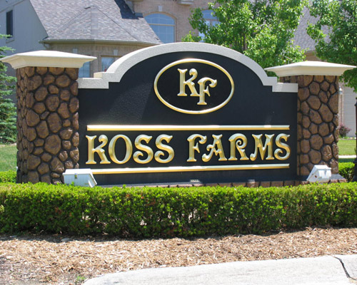 subdivision sign, faux stone, monument sign, dimensional letters, outdoor monument subdivision sign, faux stone, monument sign, dimensional letters, outdoor monument