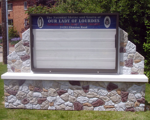 custom monument, stucco monument sign, faux stone, sign cabinet custom monument, stucco monument sign, faux stone, sign cabinet