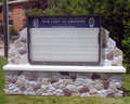custom monument, stucco monument sign, faux stone, sign cabinet custom monument, stucco monument sign, faux stone, sign cabinet