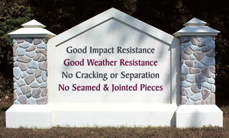 Standard Plastic Polymer signage