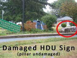 Pillar with Damage